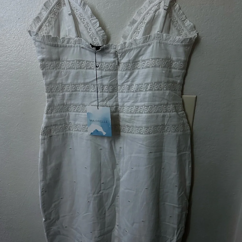MAJORELLE White Lace Midi Dress - Picture 3 of 4